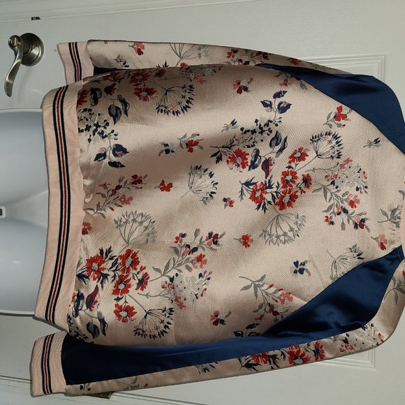 Why Dress - Floral Bomber Jacket Sz M - Picture 2 of 2